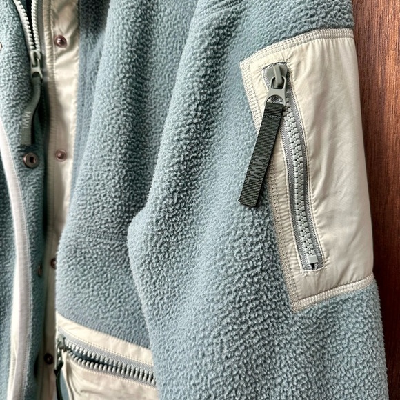 MWL Madewell Drapey Sherpa Buick Snap-front Zip Jacket - Picture 3 of 3